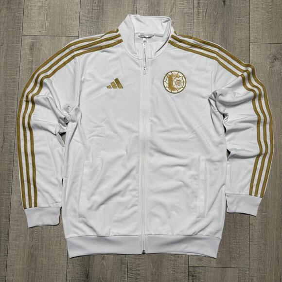 Adidas Tigres UANL 24-25 Track Jacket Soccer White JI6941 Size Small Men